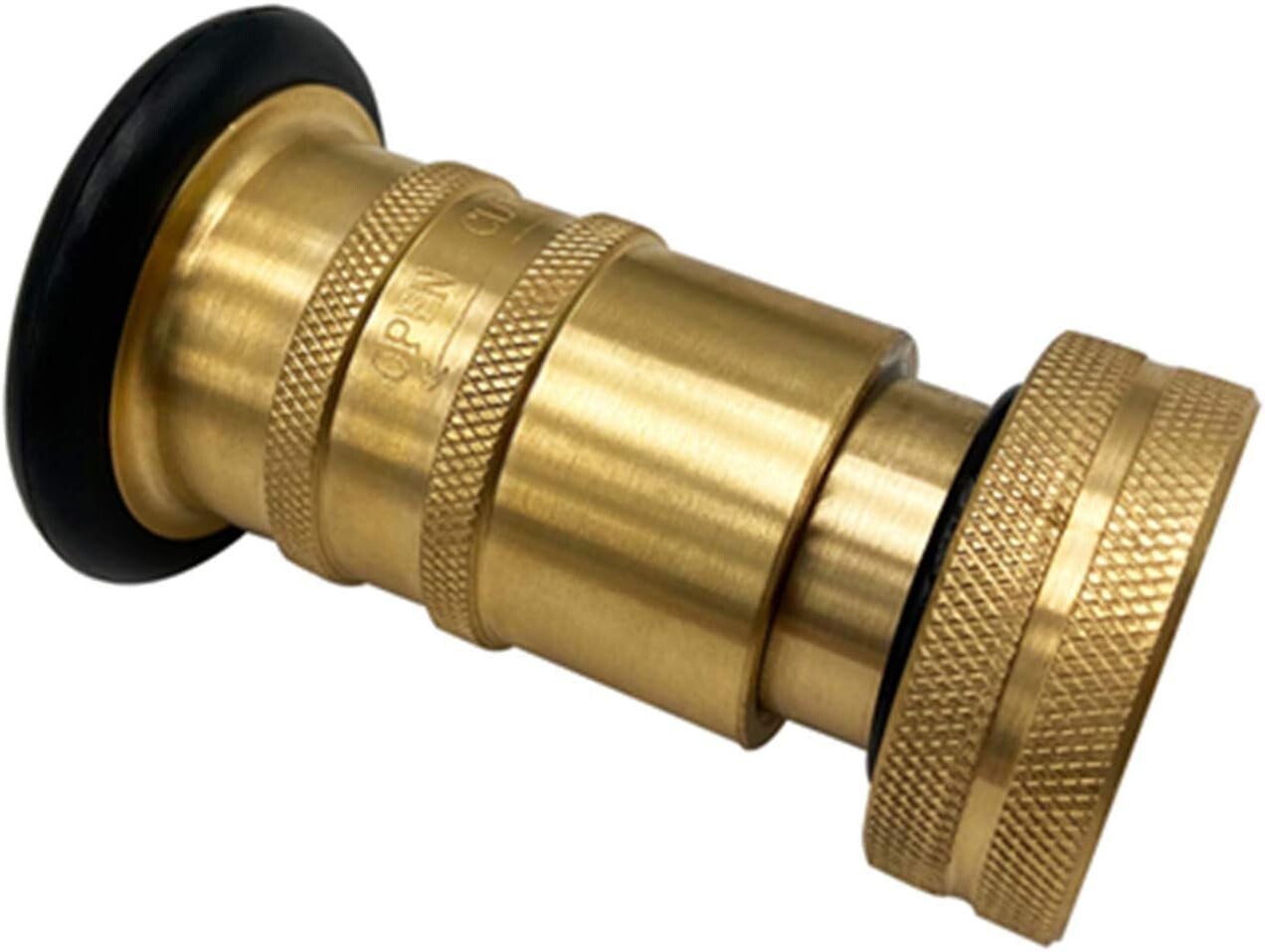 Professional 1.5 Inch Fire Hose Nozzle with Aluminum Fitting - 100 PSI Power