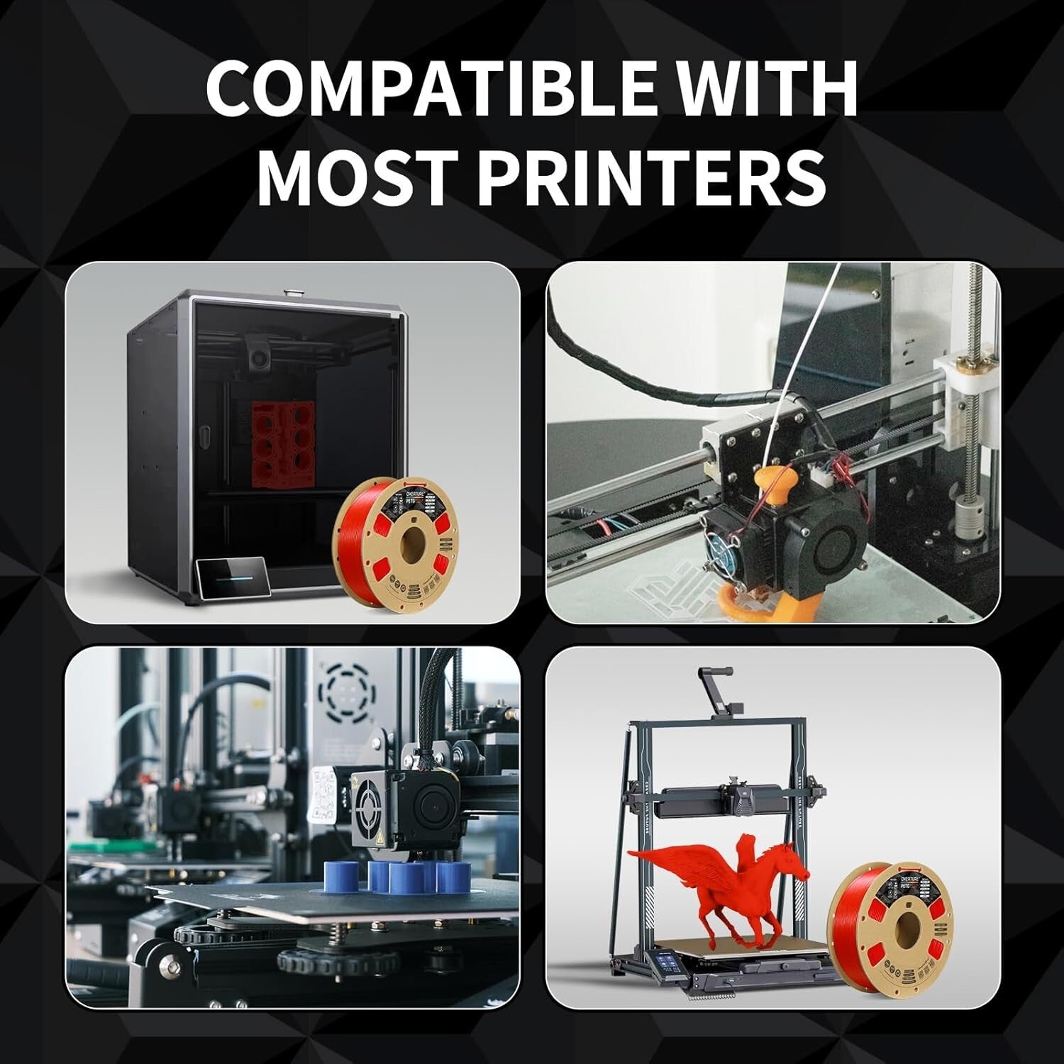 1.75mm 6kg PETG Filament Pack - Extensive Color Selection for All 3D Printers