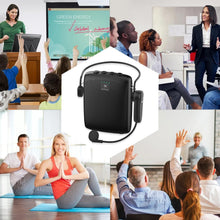 Load image into Gallery viewer, Rechargeable 15W Portable Voice Amplifier &amp; Headset for Indoor Use - Black