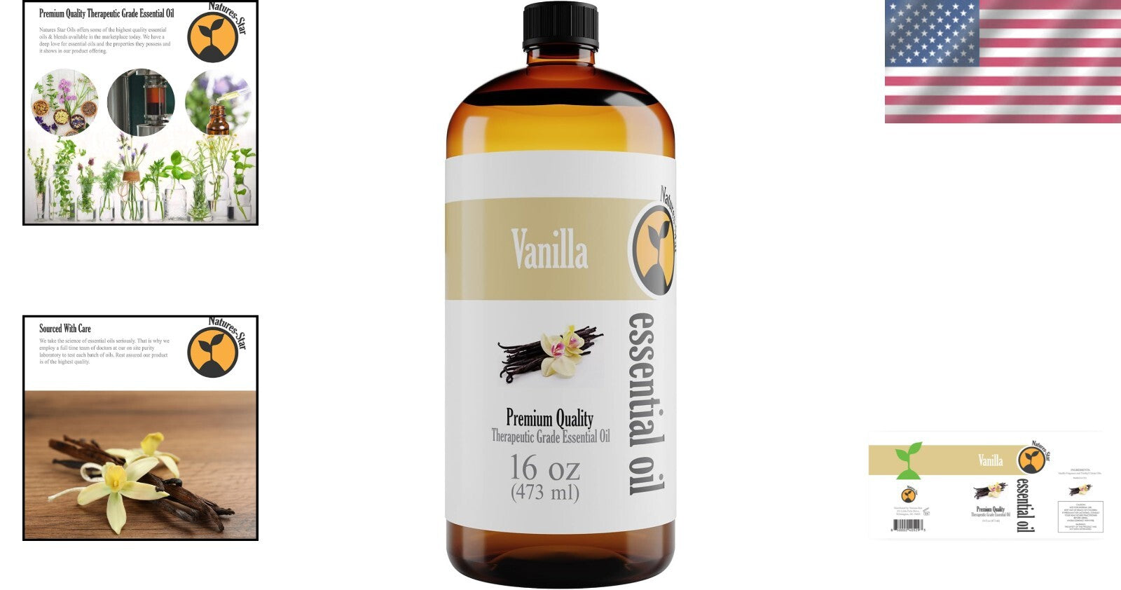 Versatile 16oz Vanilla Essential Oil - Ideal for Diffusion, Crafts & Relaxation