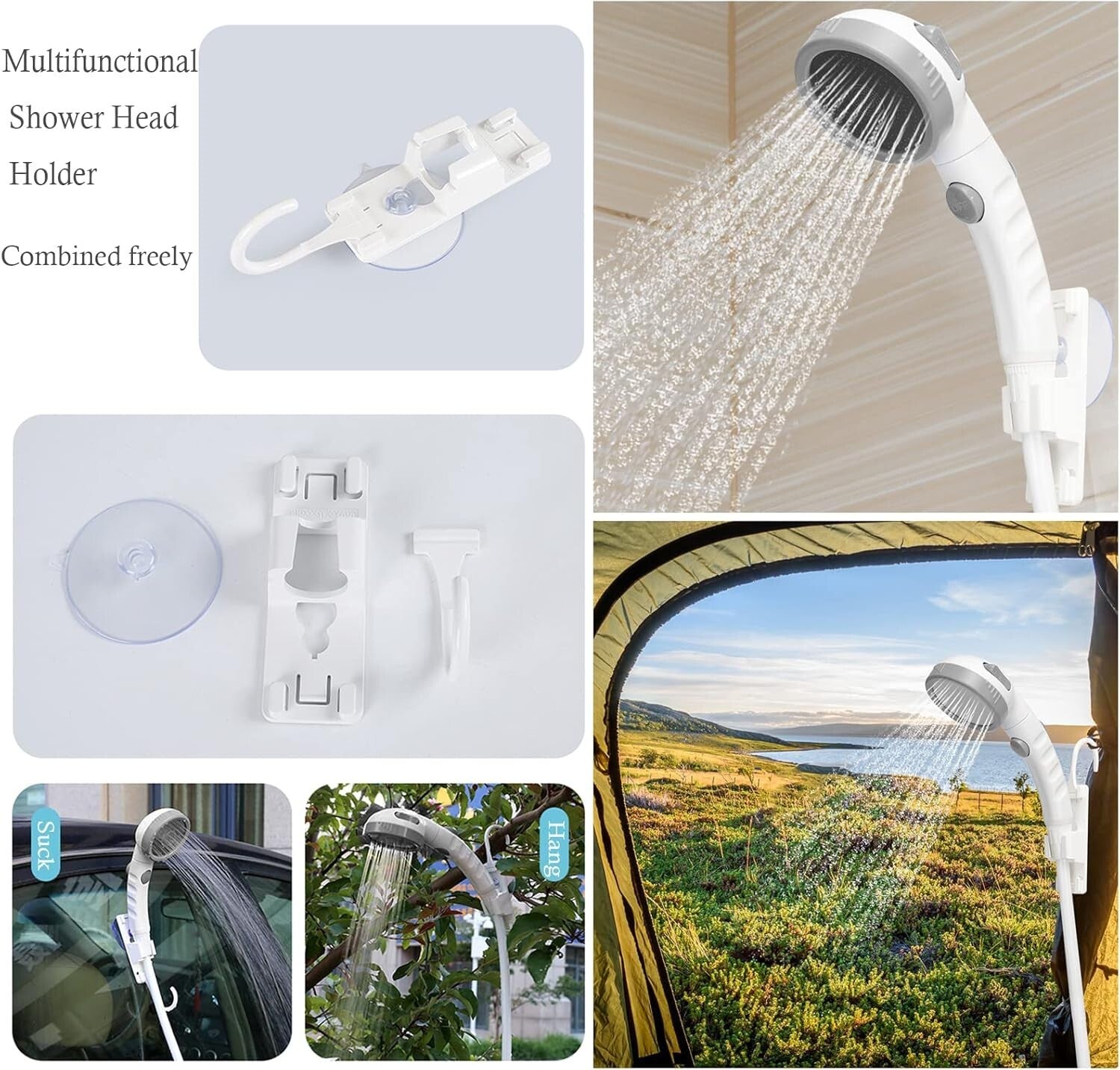 Multiple-Use Portable Electric Shower - Perfect for Camping, Washing Pets & Cars