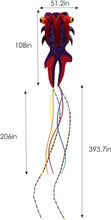 Load image into Gallery viewer, Giant 3D Dolphin Parafoil Kite - Easy Flyer for Kids &amp; Adults, 501.7" Long