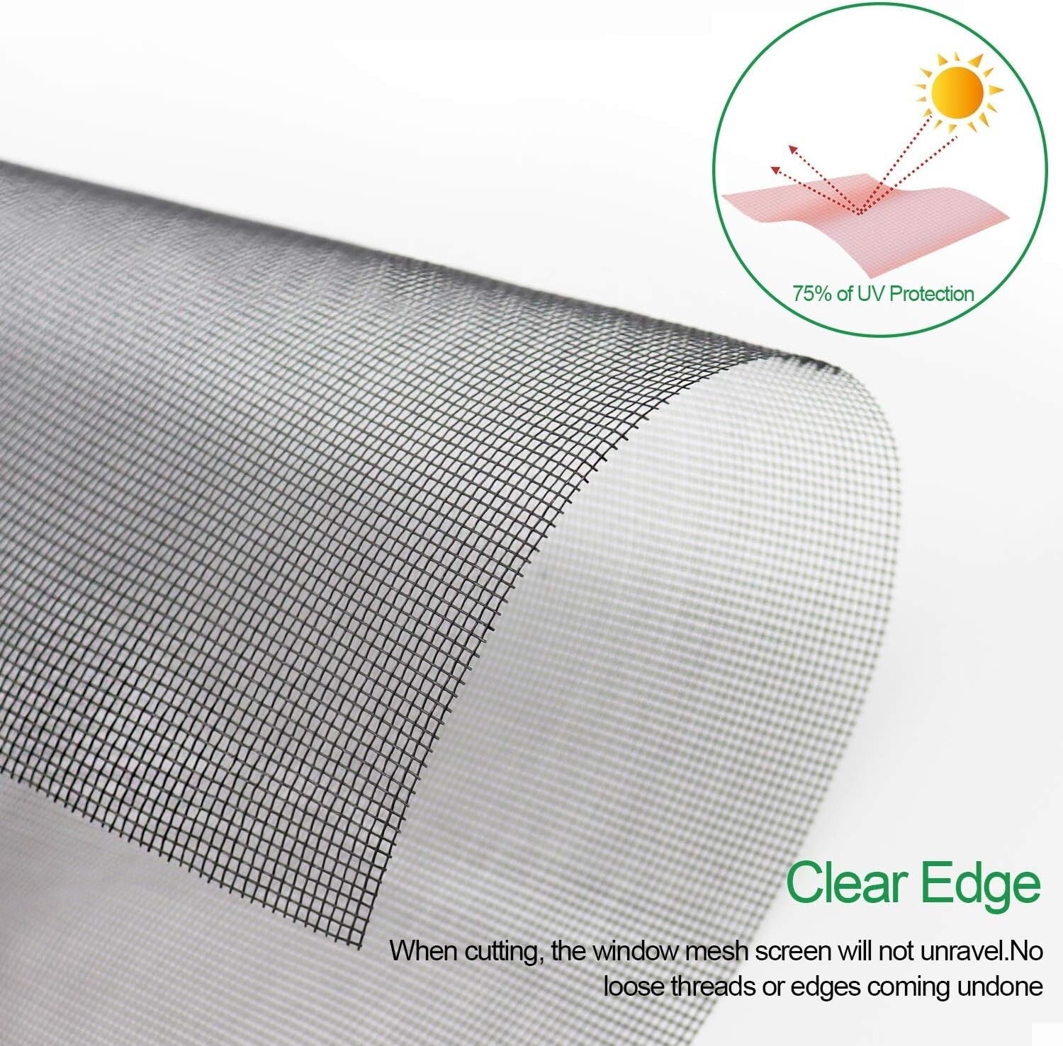 DIY Customizable Fiberglass Screen Mesh Roll 100FT x 96IN - Pet Proof Solution