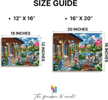 Load image into Gallery viewer, Adult Paint By Numbers Kit with Framed Canvas - Fresh Acrylic Paint &amp; Easel
