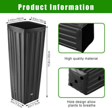 Load image into Gallery viewer, 400 Pcs Tall Plastic Nursery Pots with Drainage Holes - Ideal for Seedlings