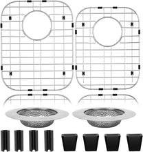 Load image into Gallery viewer, Multifunctional Stainless Steel Sink Rack Set - Draining Grids for Double Sinks