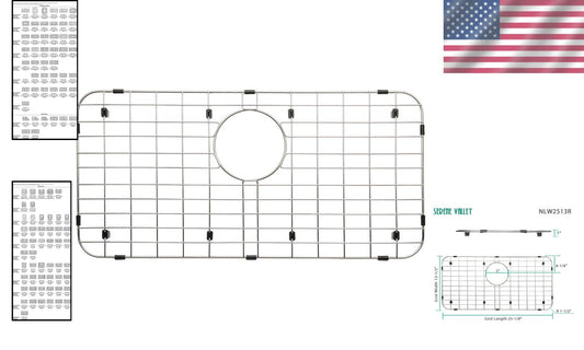 304 Premium Stainless Steel Sink Grid – Lightweight & Easy to Clean Design