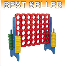 Load image into Gallery viewer, Family-Friendly Jumbo Connect 4 Outdoor Game - Safe &amp; Educational Fun