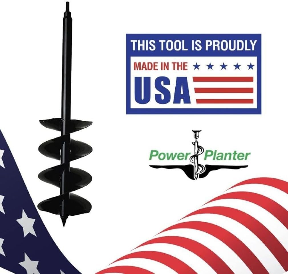 7" x 28" Heavy-Duty Auger Drill Bit — Ideal for Planting Potted Plants & Posts