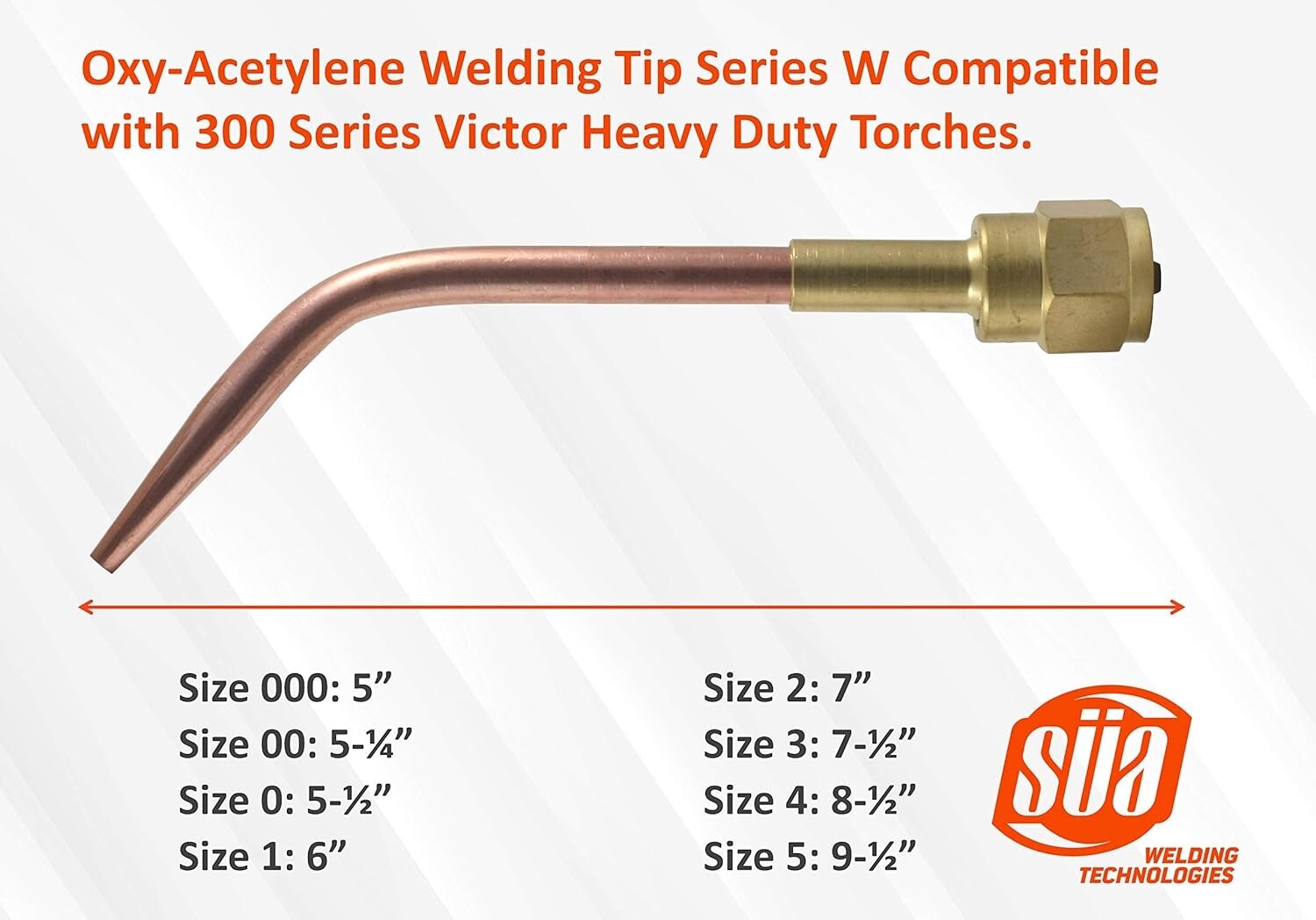 Durable Copper Welding Nozzles - 3-Pack for Victor 300 Torch Handles #1, #2 & #3