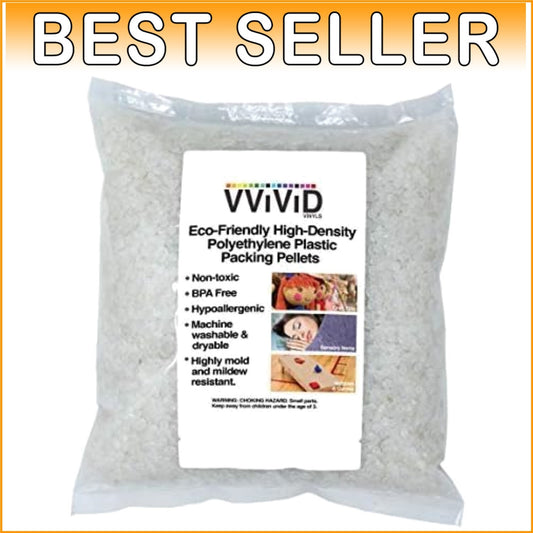High-Density 10 lbs Plastic Packing Pellets - Ideal for Crafts, Dolls, and More