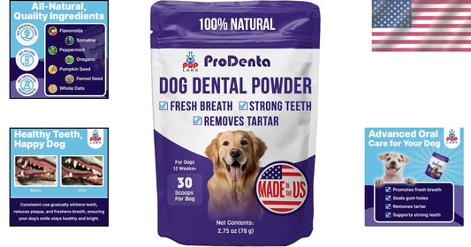 ProDenta Dental Care Powder: Natural Breath Freshener for All Breeds, 2.75 Oz