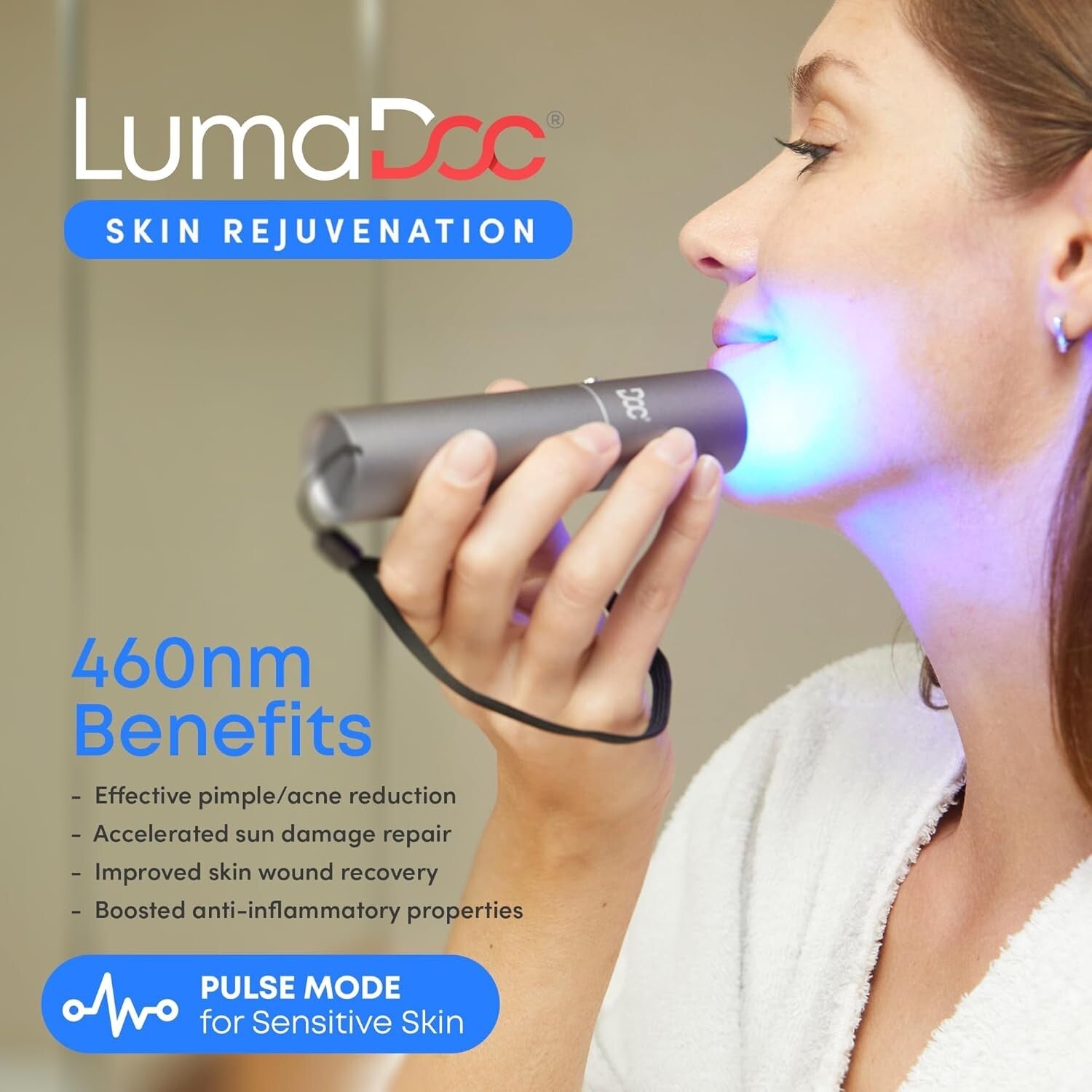 Lightweight Red Light Therapy Device - Effective for Body, Face, and Neck Pain