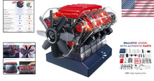 Load image into Gallery viewer, Build Your Own Working Mini V8 Engine Model Kit - 270 Parts for STEM Learning