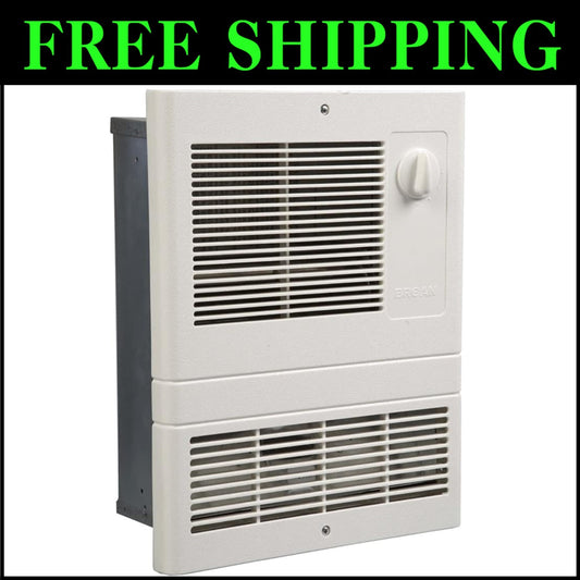 UL Certified 1500W Wall Heater – Adjustable Thermostat & Elegant White Grille