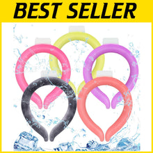 Load image into Gallery viewer, Comfortable 5 Pcs Neck Ice Wraps in Macaron Colors - Perfect for Outdoor Relief