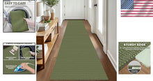 Load image into Gallery viewer, Indoor 2x8 Ft Washable Runner Rug with Rubber Backing - Perfect for Hallways