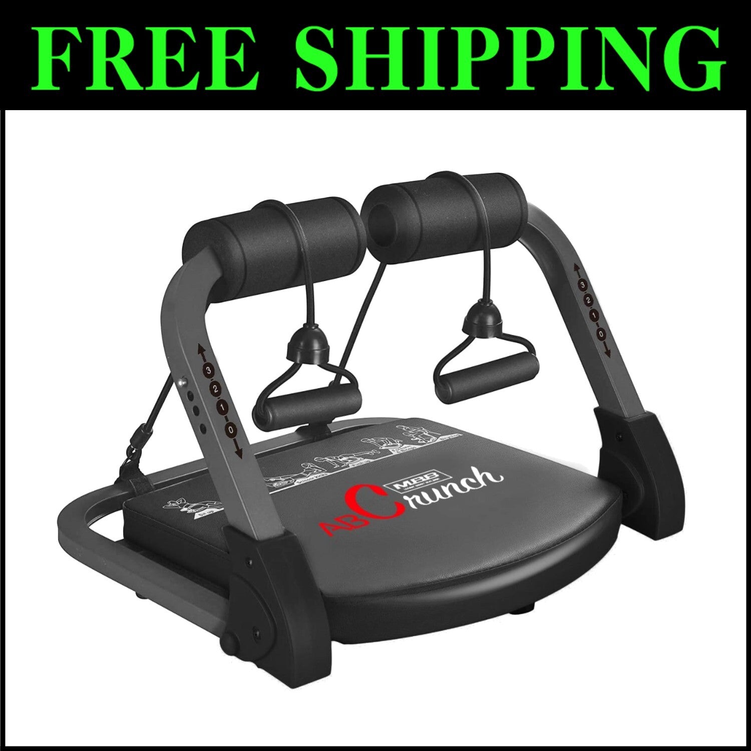 Multi-Functional Ab Trainer with Adjustable Resistance - Ideal for Home Workouts