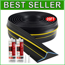 Load image into Gallery viewer, Universal Garage Door Threshold Seal Rubber Strip 20FT – Heavy Duty Protection
