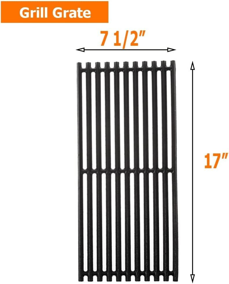 3-Pack Stainless Steel Emitters and Cast Iron Grates for Charbroil TRU Infrared