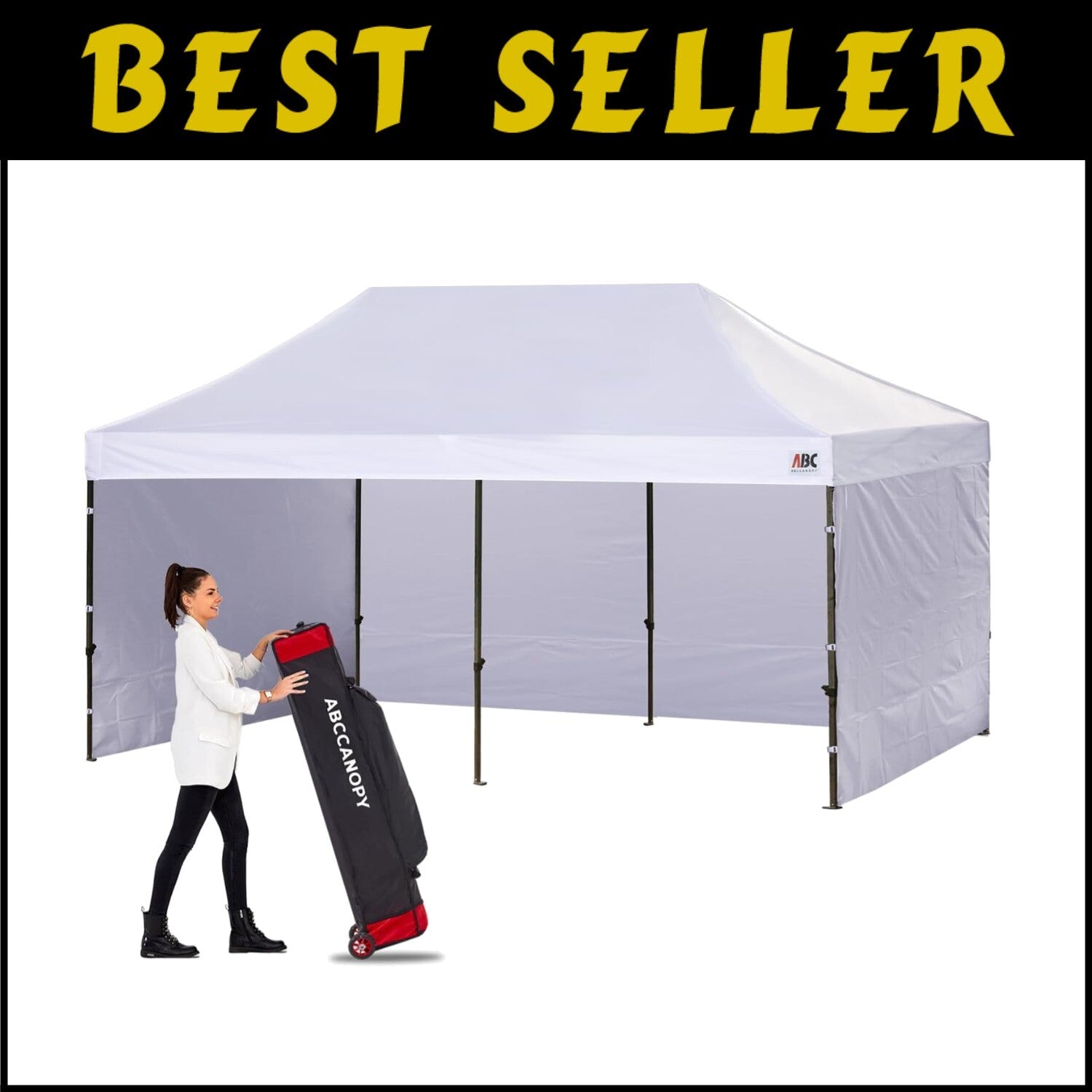 Instant Setup 10x20 Canopy Tent - Heavy Duty with Removable Sidewalls & UV Block