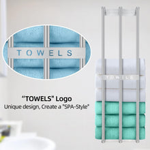 Load image into Gallery viewer, Heavy-Duty Wall-Mounted Towel Holder in Brushed Nickel - Easy Installation