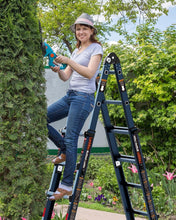 Load image into Gallery viewer, Versatile Anti-Slip 5 Step Aluminum Ladder - Folding Storage &amp; 330 lbs Load