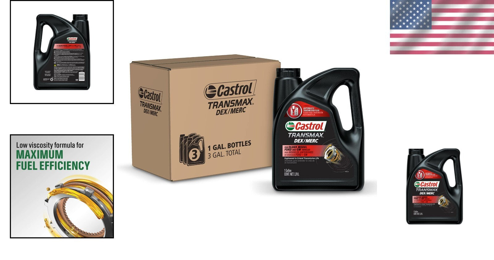 Advanced DEXRON-III H & MERCON ATF, 1 Gallon, Pack of 3 for Optimal Performance