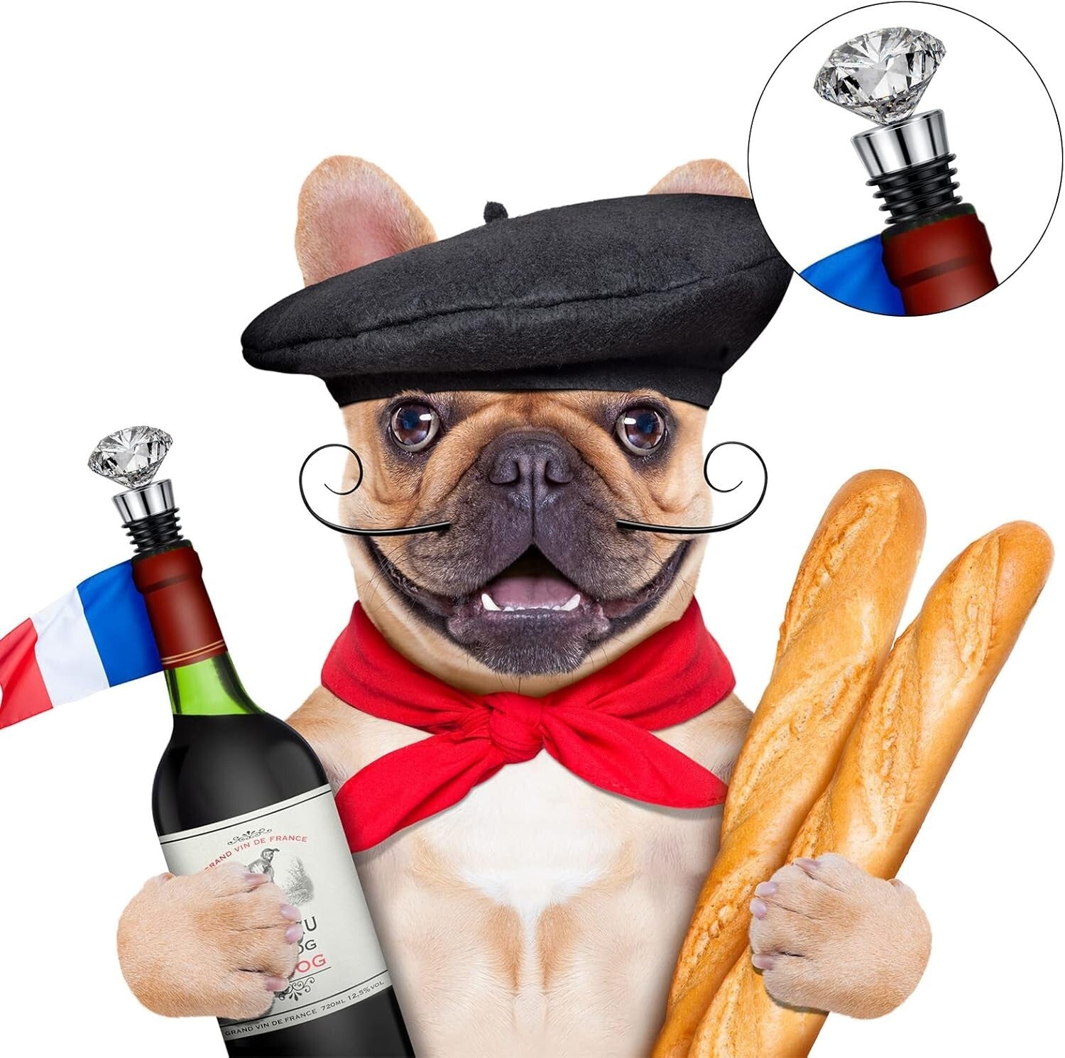 60-Piece Reusable Stainless Steel Wine Bottle Stoppers Kit – Perfect for Parties