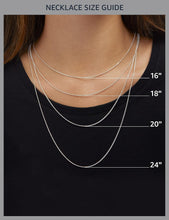 Load image into Gallery viewer, Elegant Saint Christopher Pendant Necklace in Sterling Silver - 20" Curb Chain