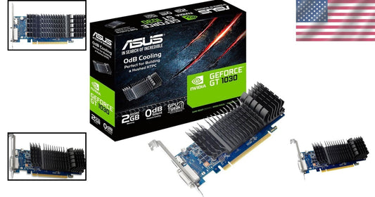 Nvidia GeForce GT 1030 2GB GDDR5 Low Profile Graphics Card - Quiet HTPC Solution