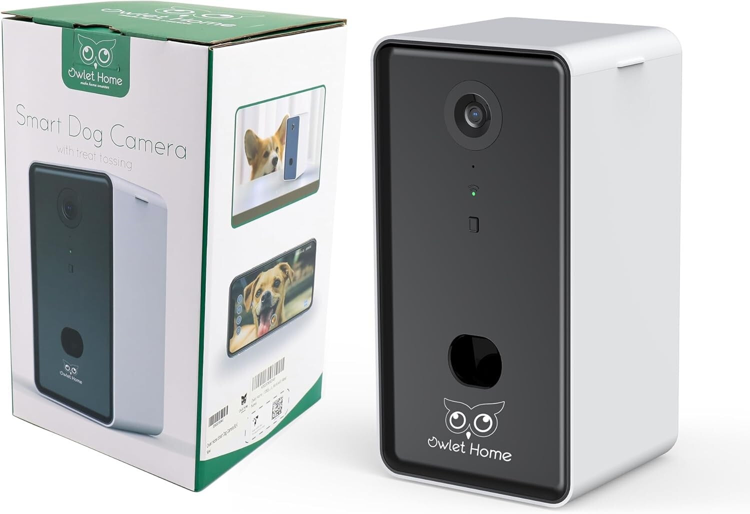 Interactive Pet Camera with Motion Detection, Treat Tossing & 1080P Video