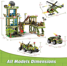 Load image into Gallery viewer, Multi-Function Military Toy Set - 830 Pieces for Kids Aged 6-12 with Storage Box