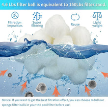 Load image into Gallery viewer, High-Performance 4.6 Lbs Pool Filter Media Balls - Cleaner Water, Less Clogging