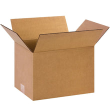 Load image into Gallery viewer, 25 Bulk Kraft Brown Corrugated Boxes 12"L x 9"W x 8"H - Strong &amp; Space-Saving