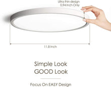 Load image into Gallery viewer, Sleek 20W LED Ceiling Lights - 6 Pack, Adjustable Color Temperature - 12 Inch