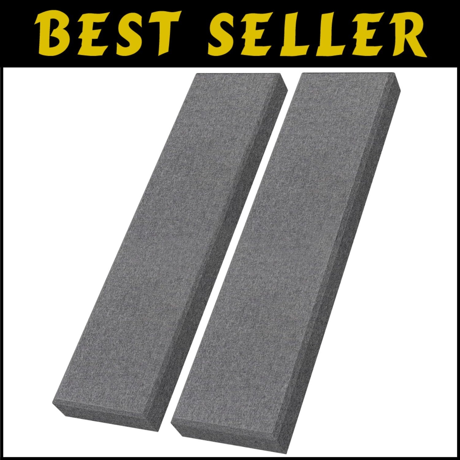 2 PCS Fiberglass Acoustic Panels - 48x12 Sound Absorbing for Studios and Offices