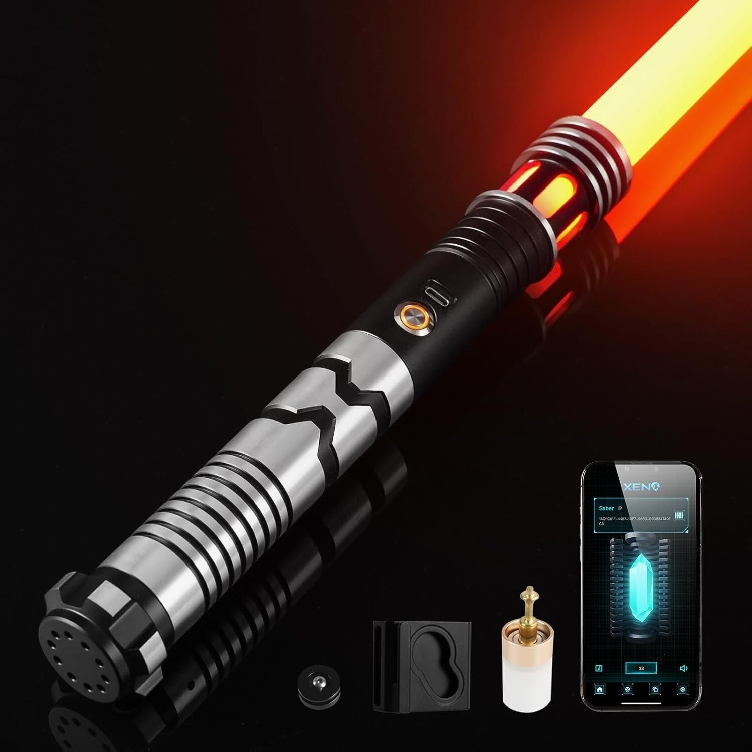 Durable Rechargeable Lightsaber with Aluminium Hilt & Infinite Color Options