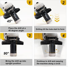 Load image into Gallery viewer, Compact Diamond Core Drill Bits Set with SDS Adapter for Precision Cutting
