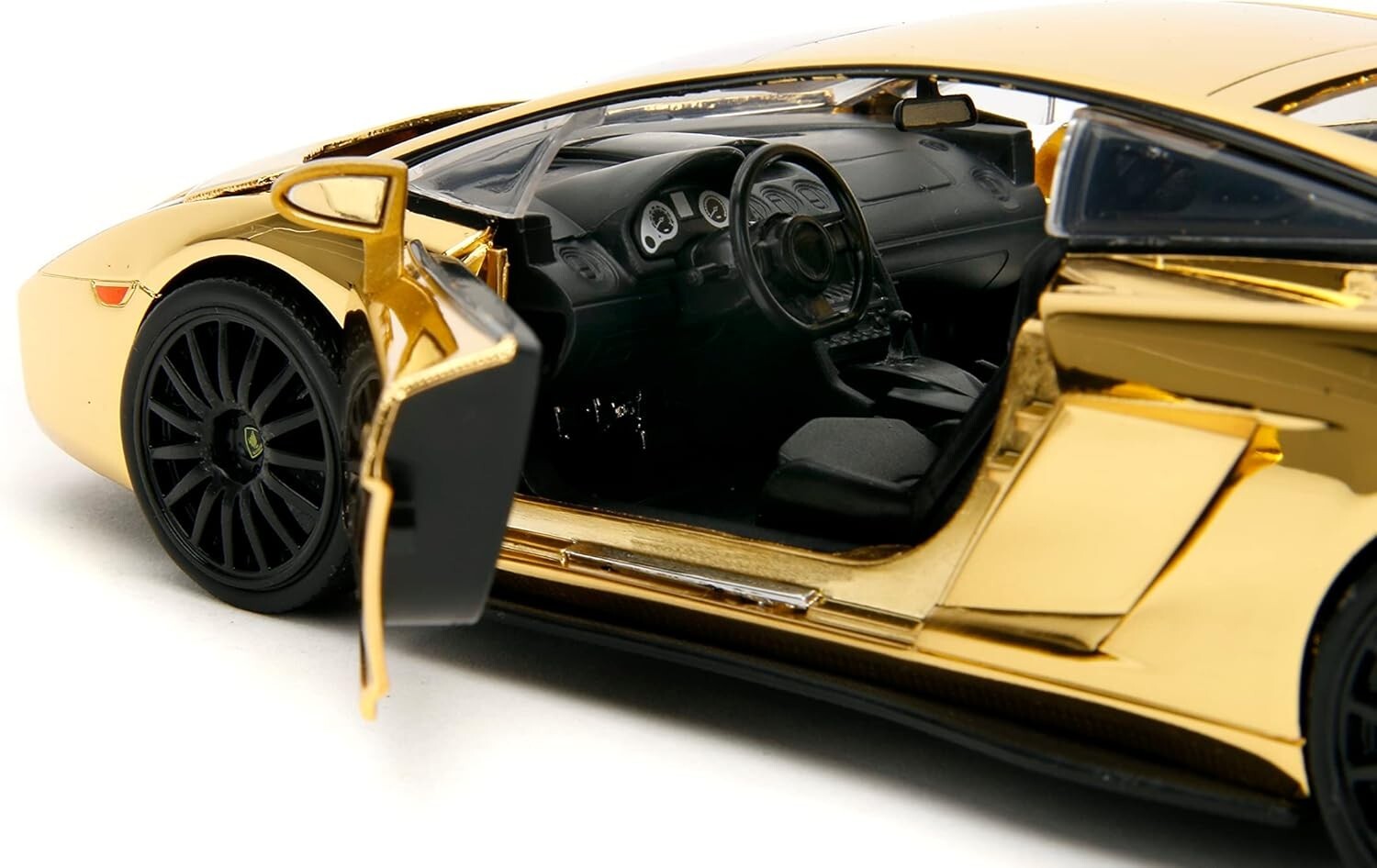 Fast & Furious Gold Chrome Lamborghini Gallardo Collector's Die-Cast Car - 1:24