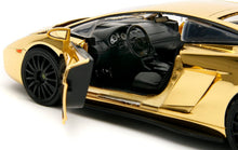 Load image into Gallery viewer, Fast &amp; Furious Gold Chrome Lamborghini Gallardo Collector's Die-Cast Car - 1:24