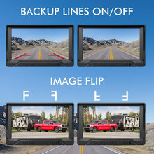Load image into Gallery viewer, IP69 Waterproof 2-Channel Backup Camera with 7-Inch HD Display &amp; Wide Angle Lens