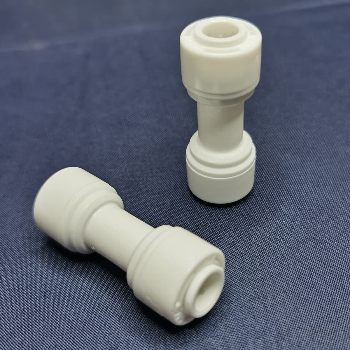 Pack of 100 - 1/4" OD Push-Fit Water Purifier Straight Union Connectors