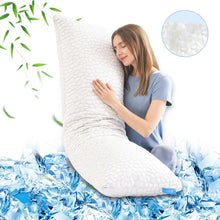 Load image into Gallery viewer, Luxury Cooling Body Pillow 51"x18" - Adjustable Shredded Gel Memory Foam