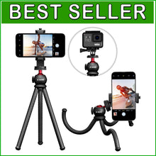 Load image into Gallery viewer, Compact Phone &amp; Action Camera Tripod with 16-Inch Height - Ultimate Flexibility