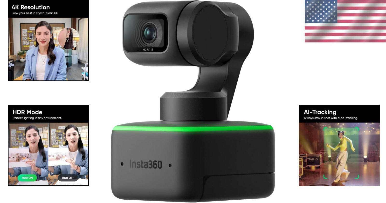 Link 4K Webcam: Gesture-Controlled, Dual Mic, and HDR for Enhanced Communication