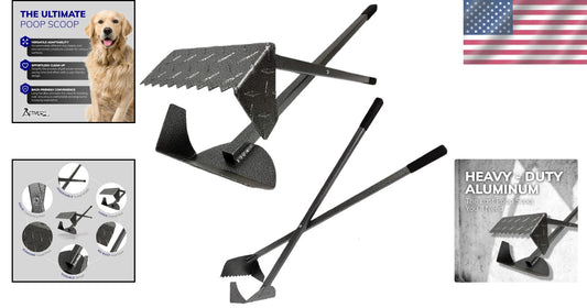 Best in Class Heavy-Duty Dog Pooper Scooper - Made in the USA with Comfort Grip