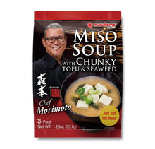 Load image into Gallery viewer, Chef Morimoto's Premium Miso Soup with Tofu &amp; Seaweed, 12-Pack (1.25 oz each)