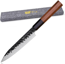 Load image into Gallery viewer, Ergonomic 5" Kitchen Utility Knife - Precision Paring with Rosewood Handle