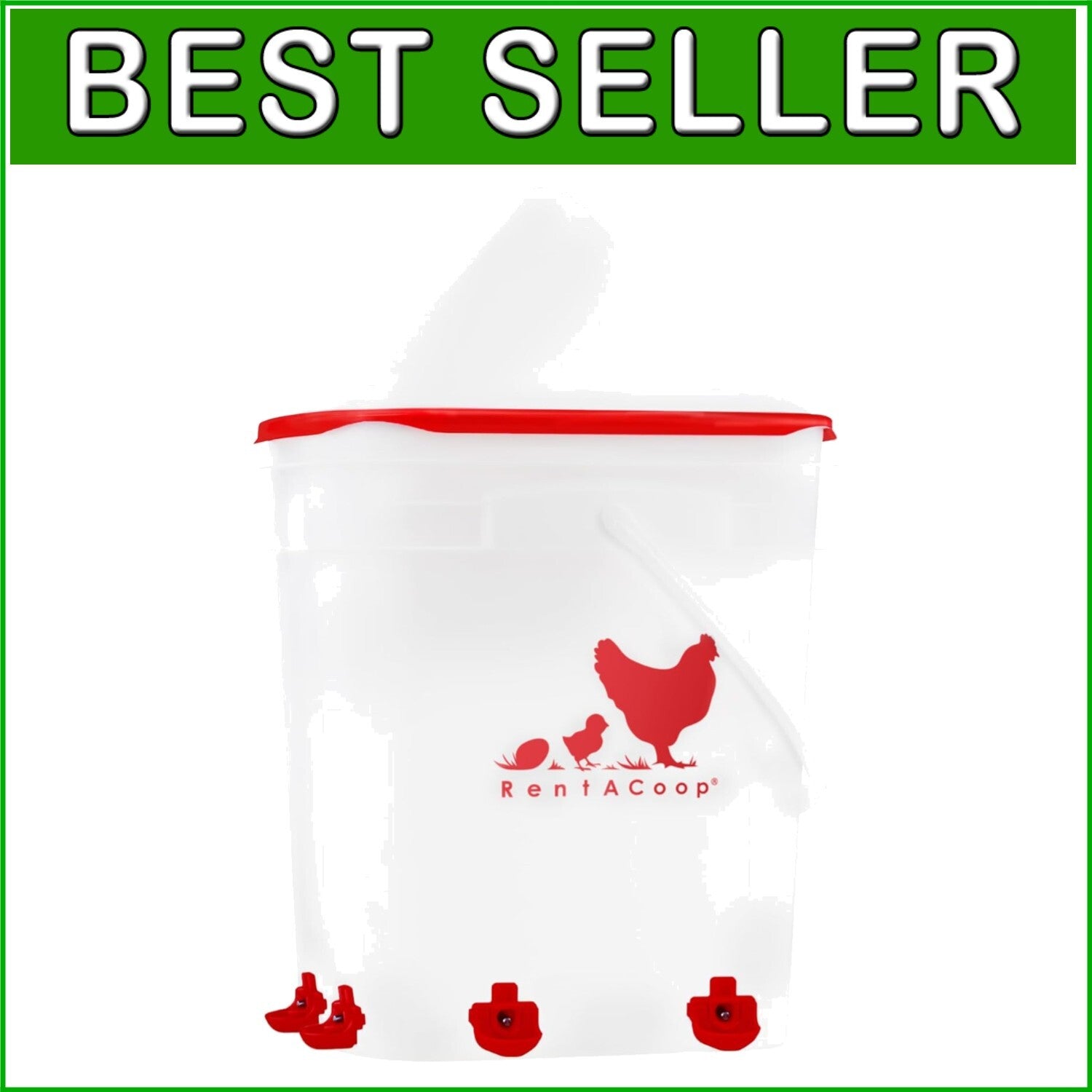 BPA-Free 5 Gallon Chicken Waterer with Dribble Dishes for Ultimate Cleanliness